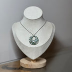 Collier spirale vert