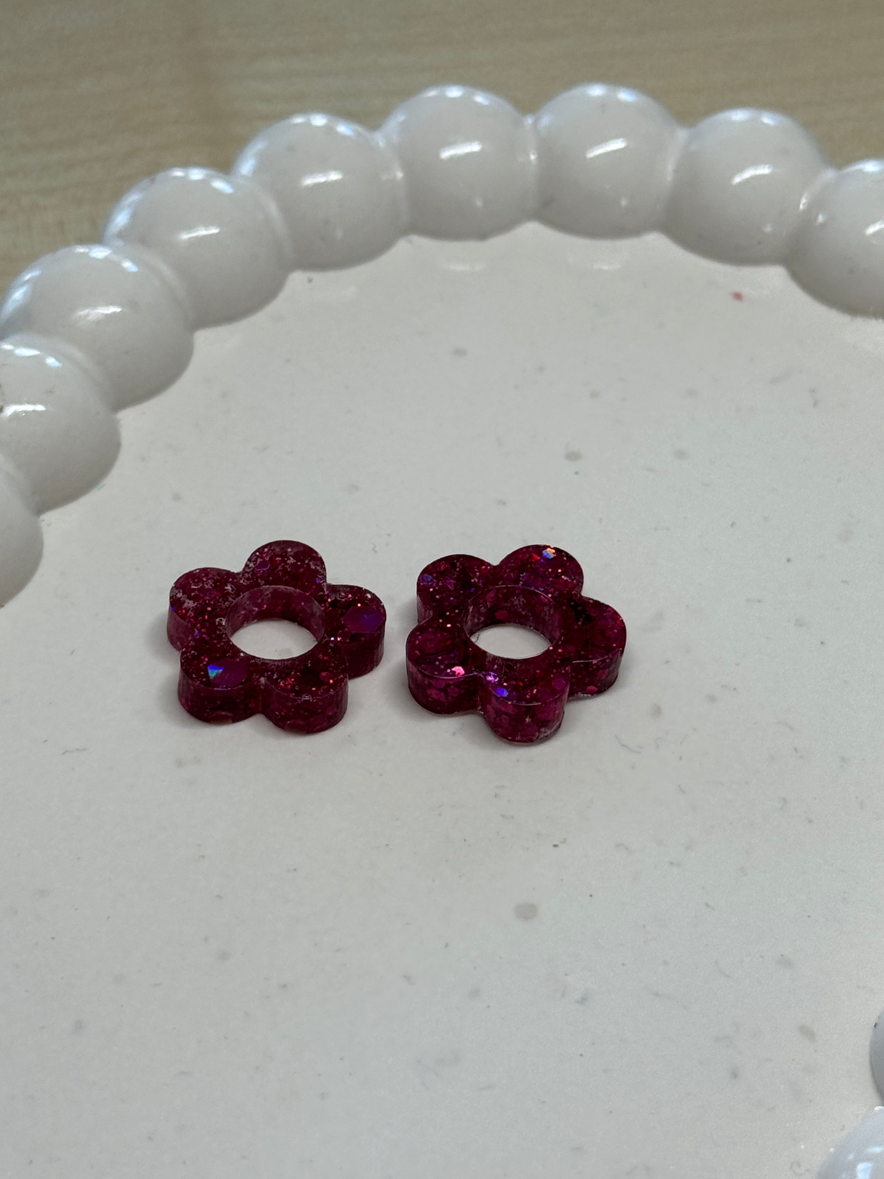 Paillettes rose foncé
