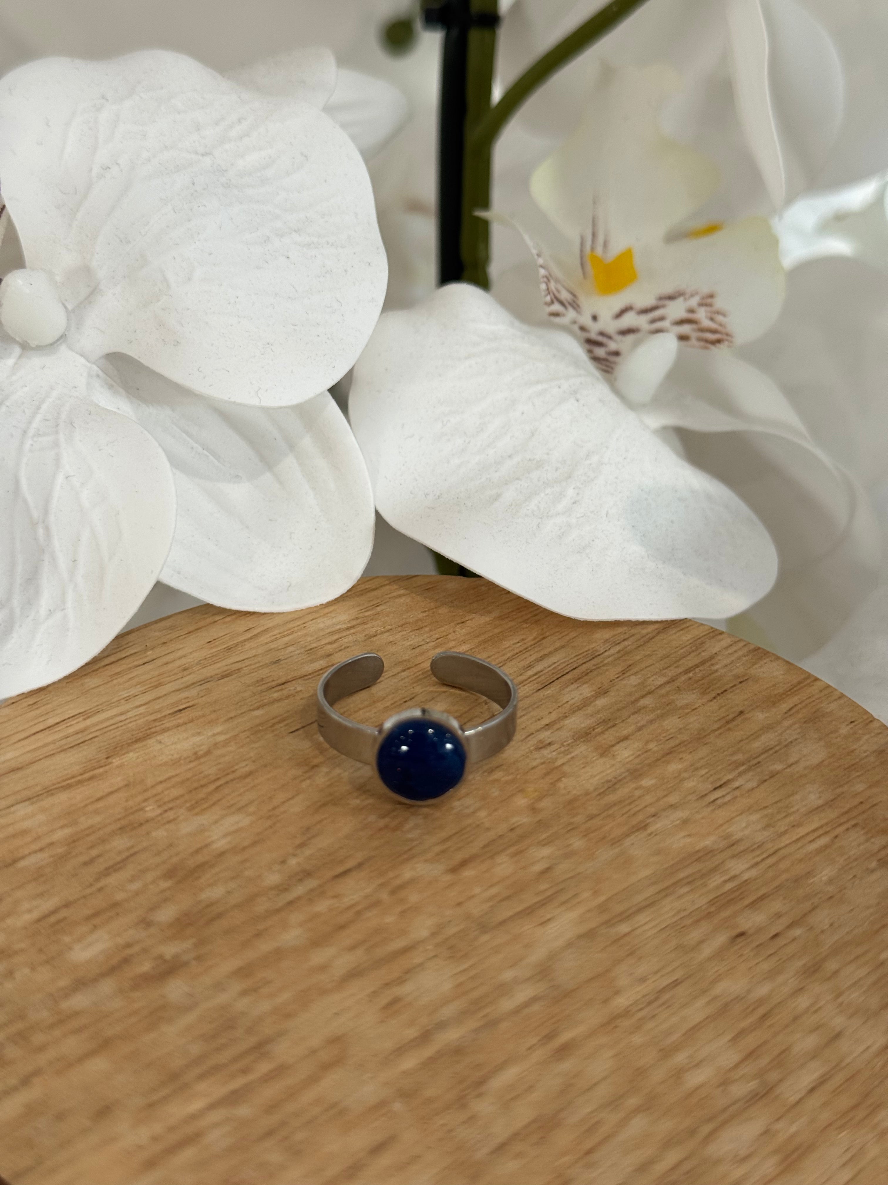 Bague bleu saphir
