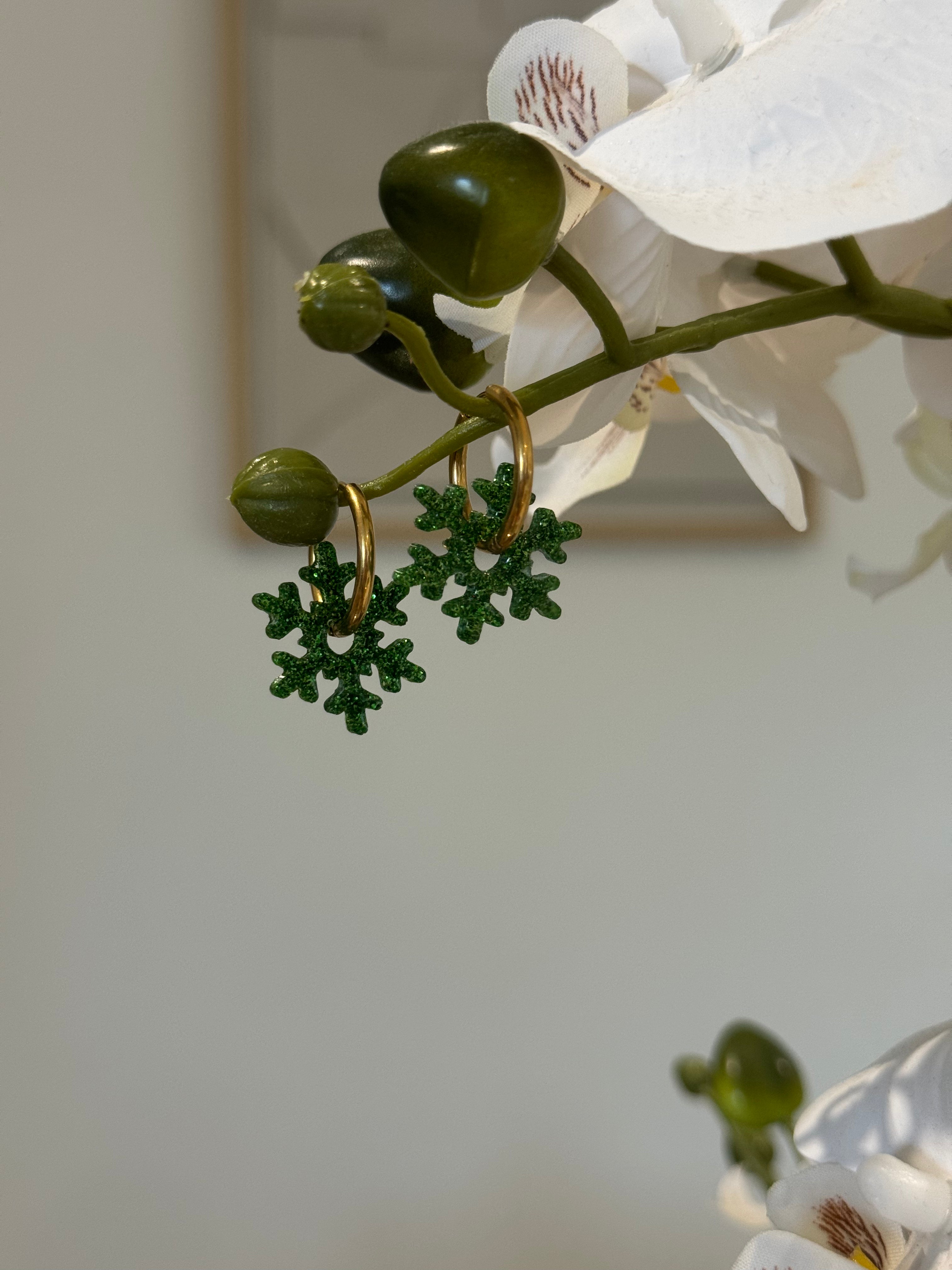 Flocon paillette verte