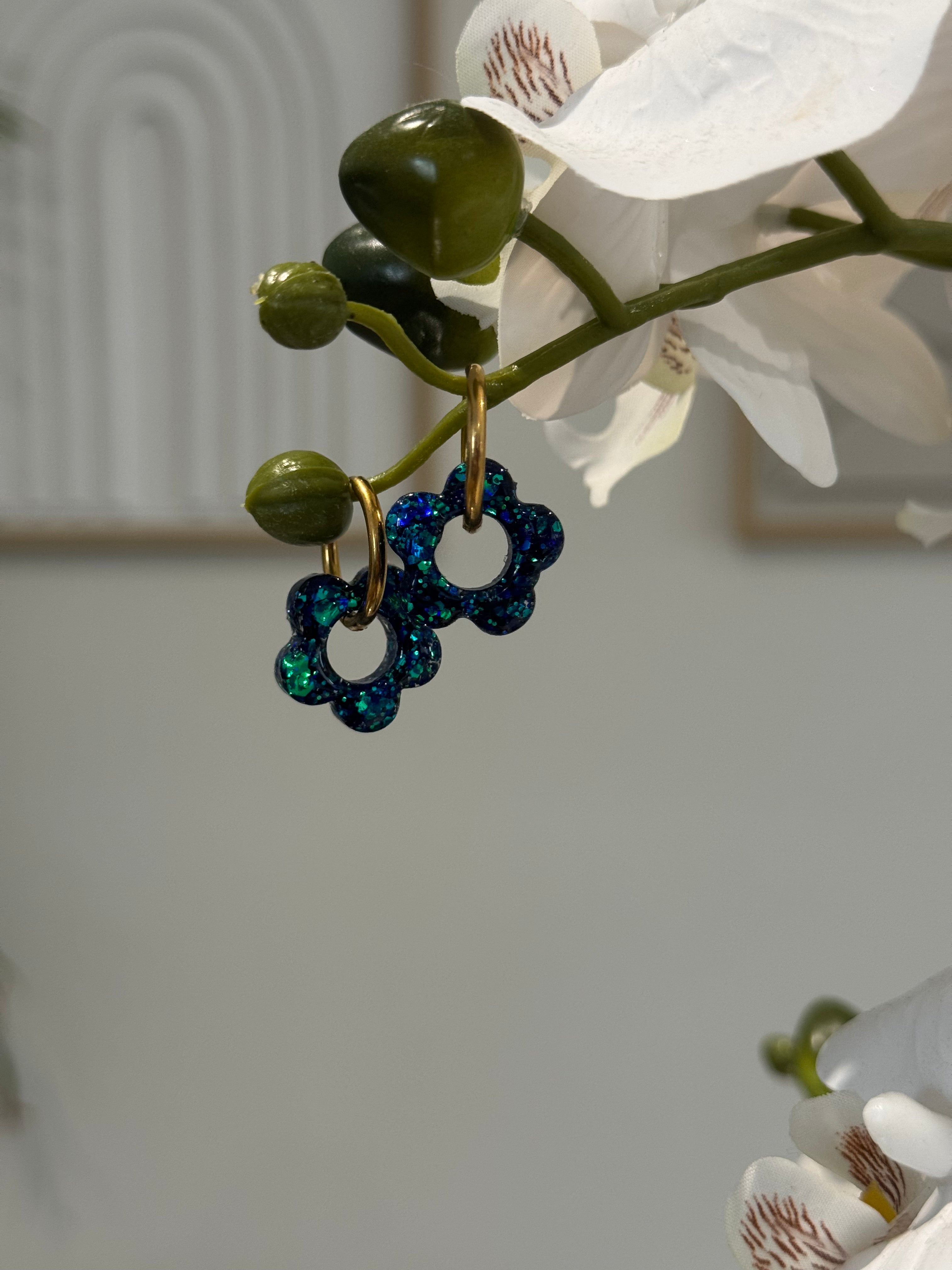 Julia nuance bleu paillette