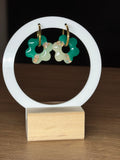 Flora dégradée verte et paillettes
