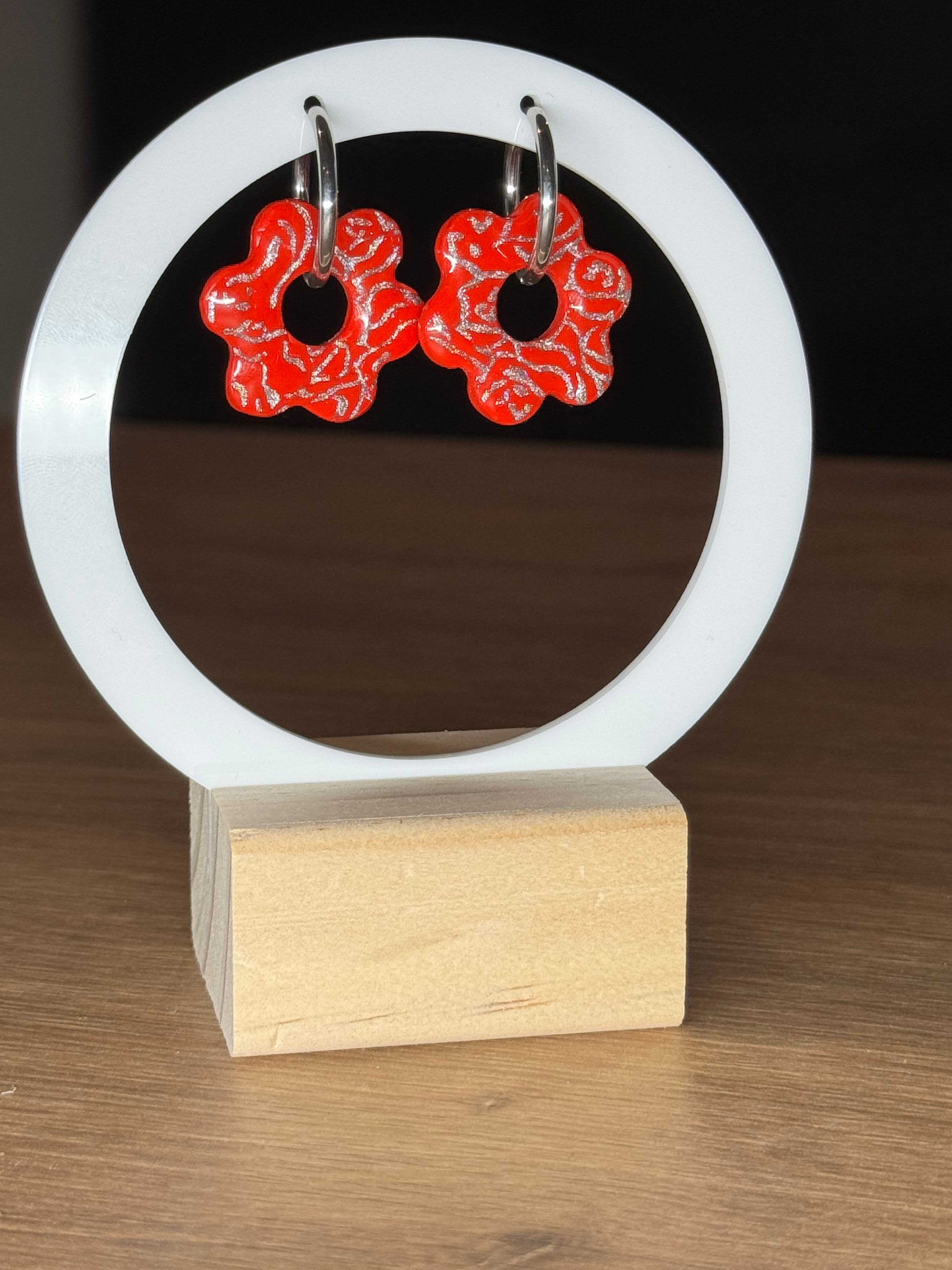 Flora motif argenté