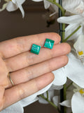 Puce carrée verte