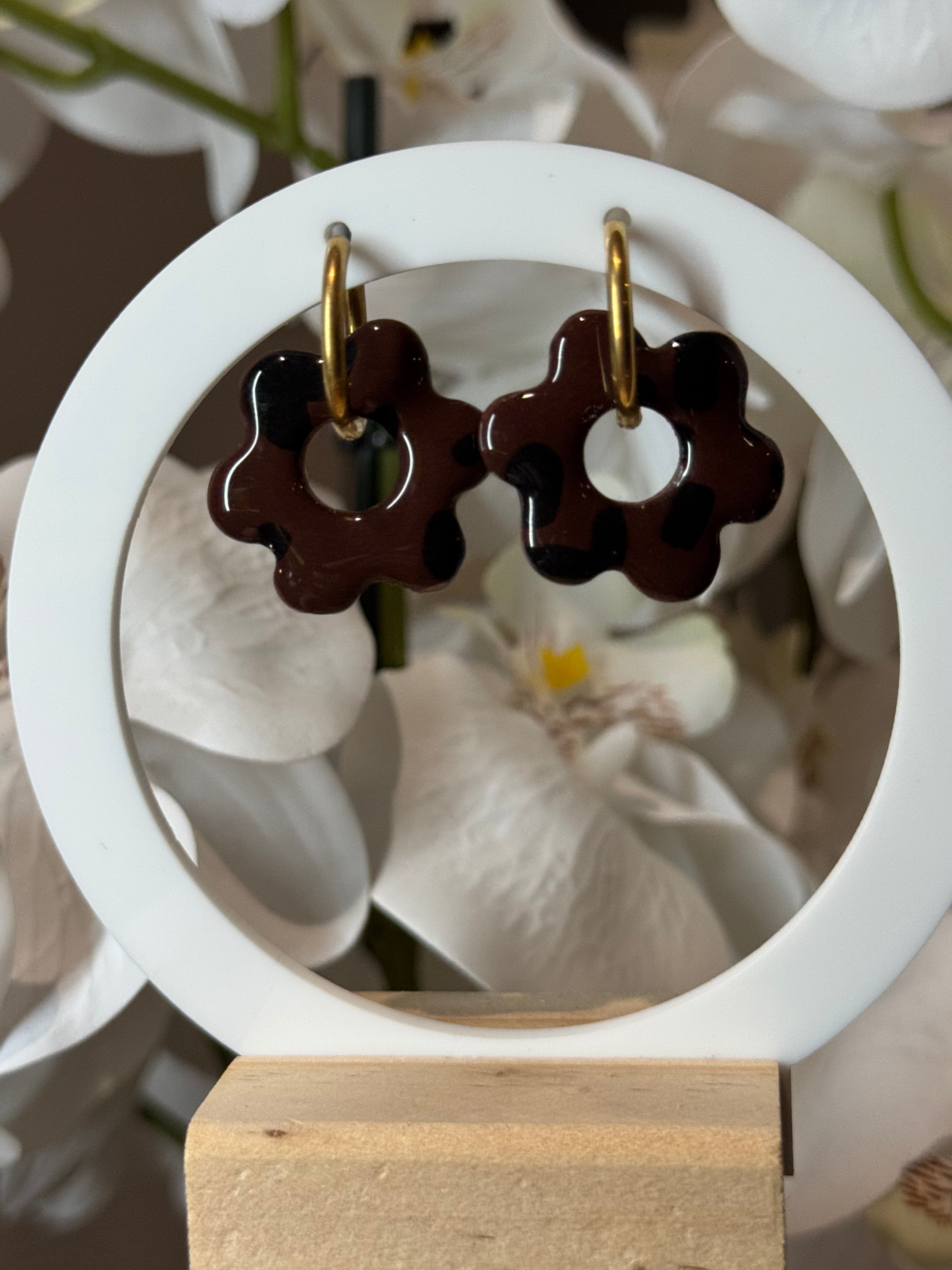 Flora Léopard marron