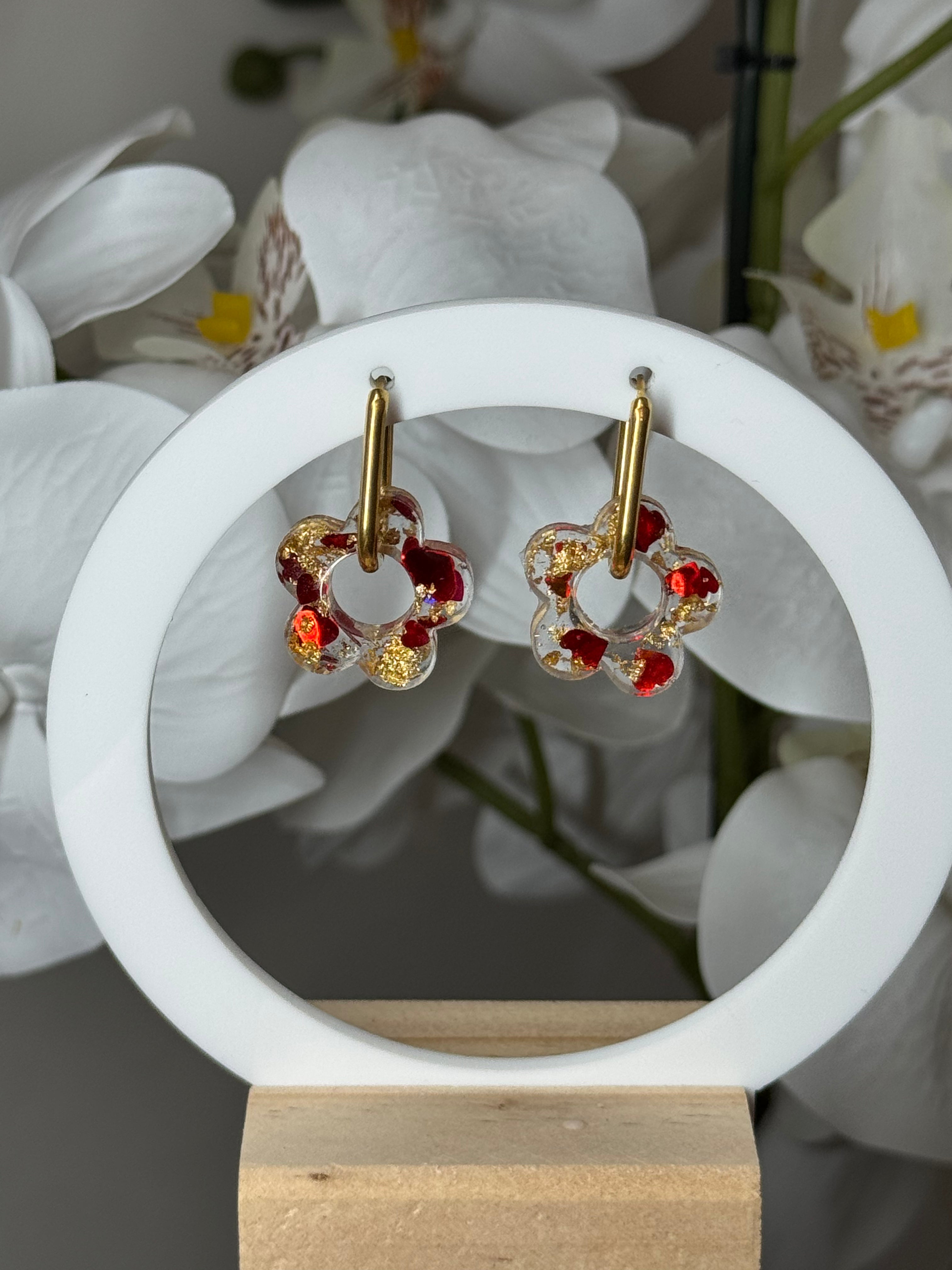 Julia dorée coeur rouge