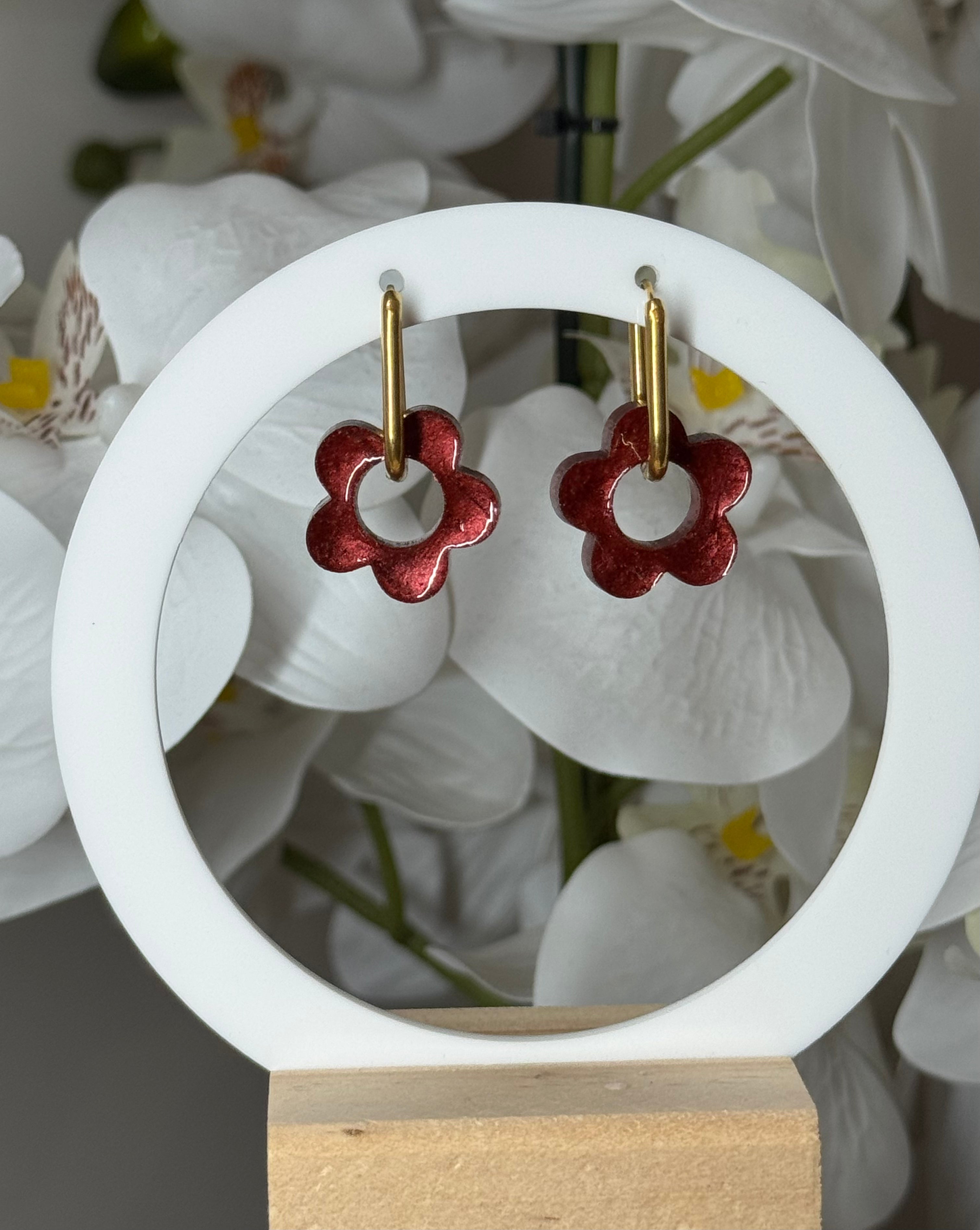 Julia bordeaux métallique