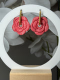 Rose marbré rose