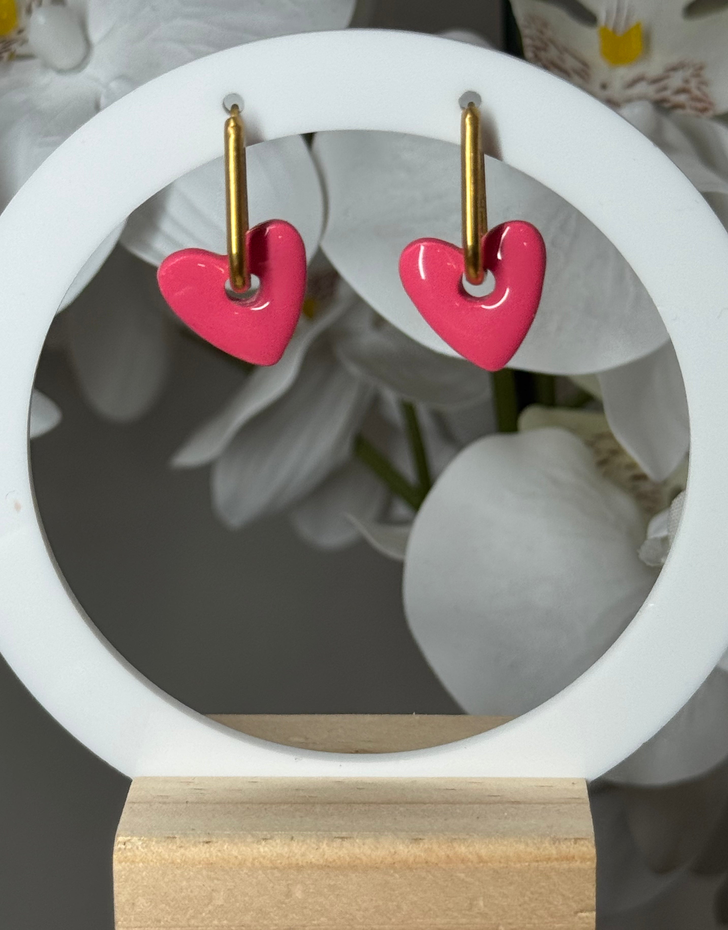 Petit coeur rose foncé