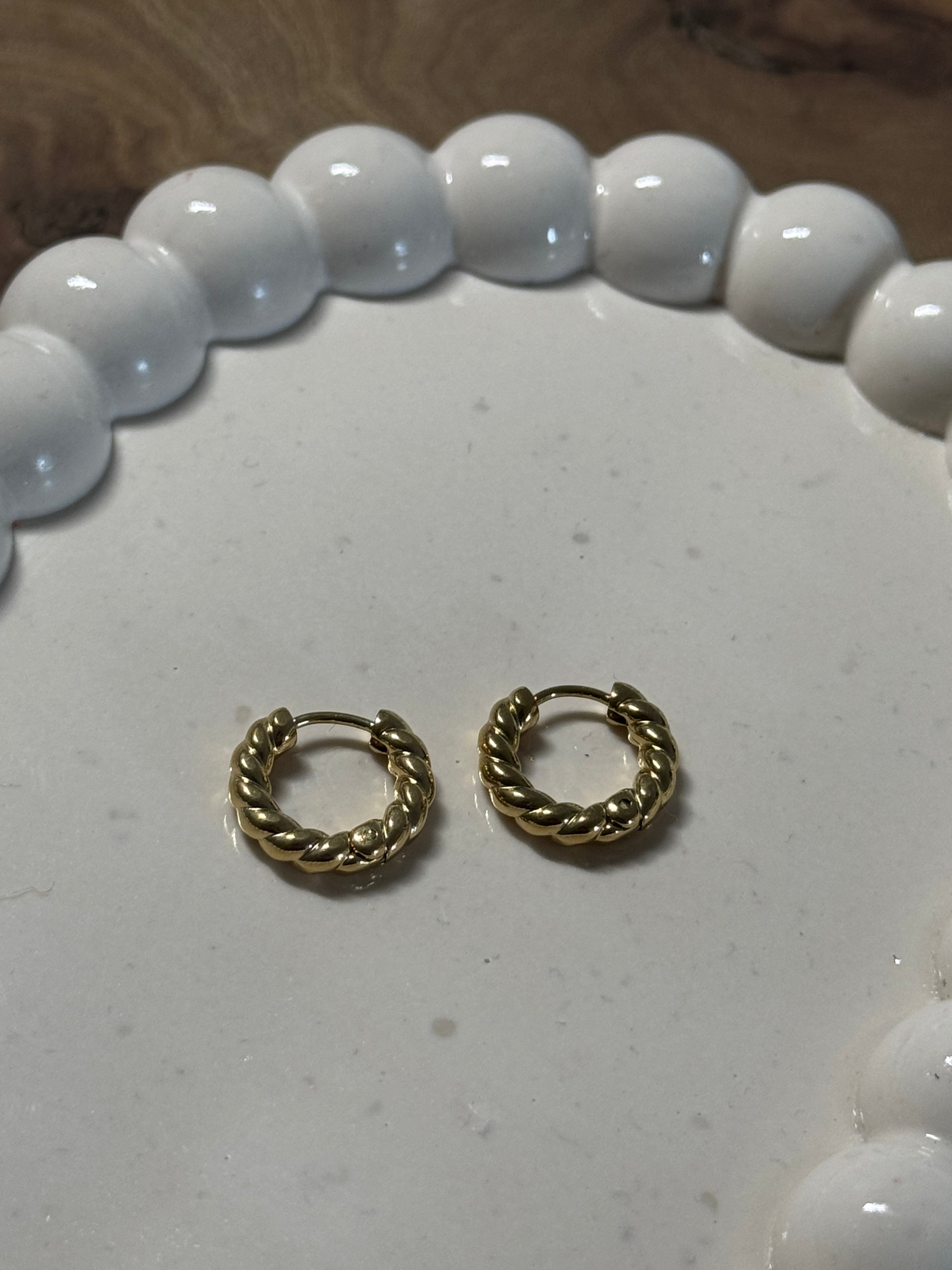 Créoles torsadées 16mm