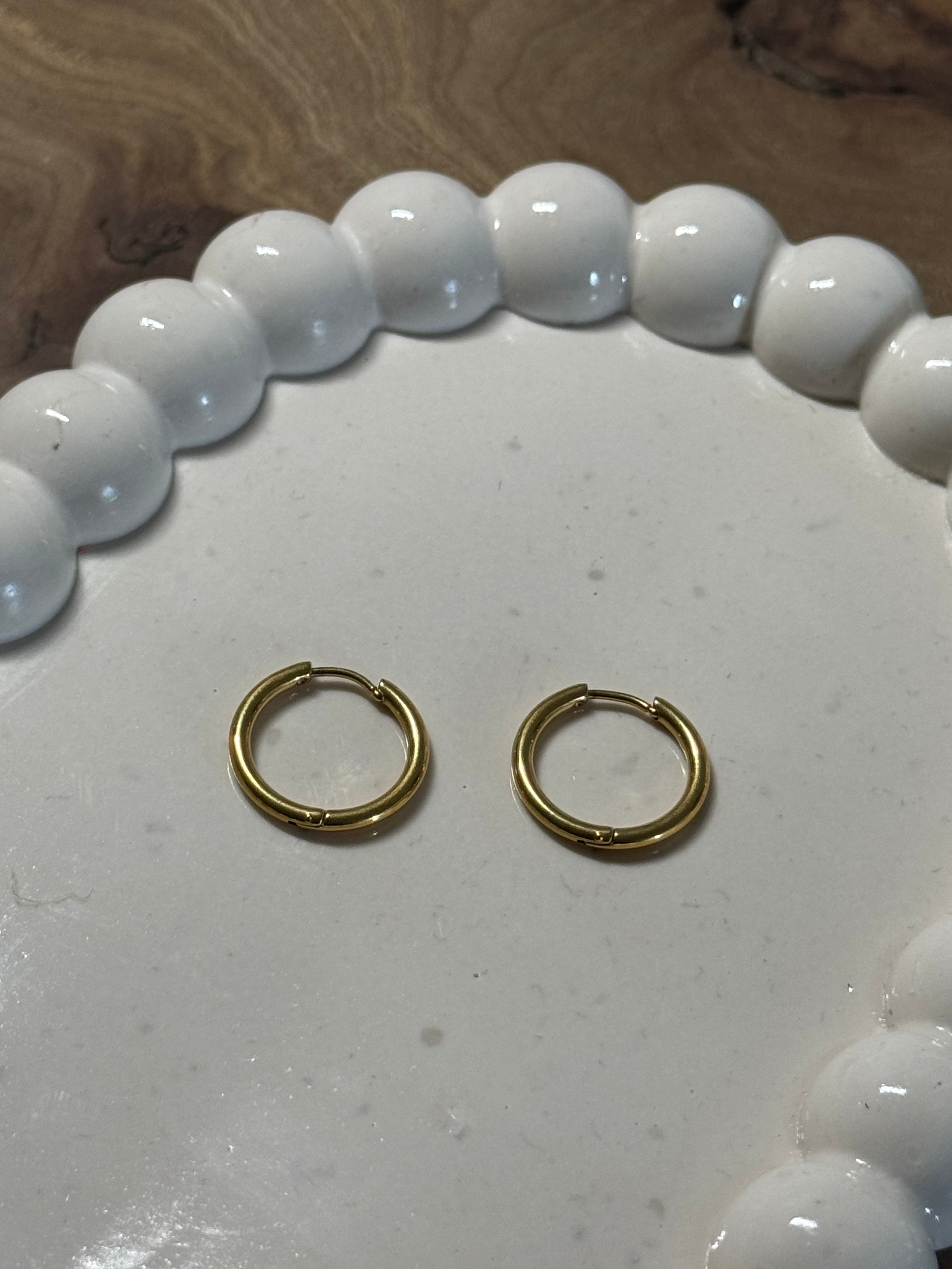 Créoles dorées 18mm