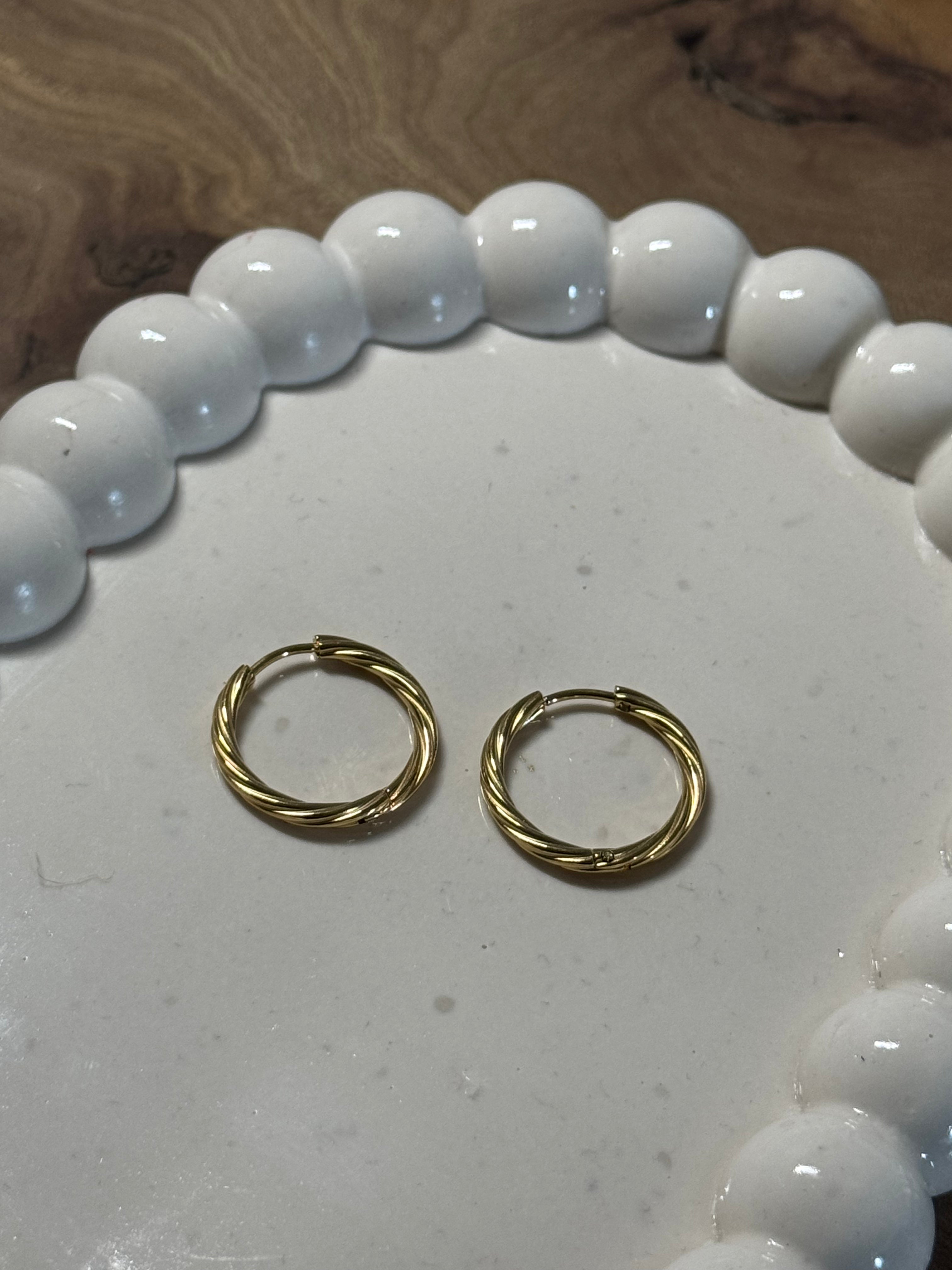 Créoles torsadées 21mm