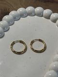 Créoles martelées 23mm