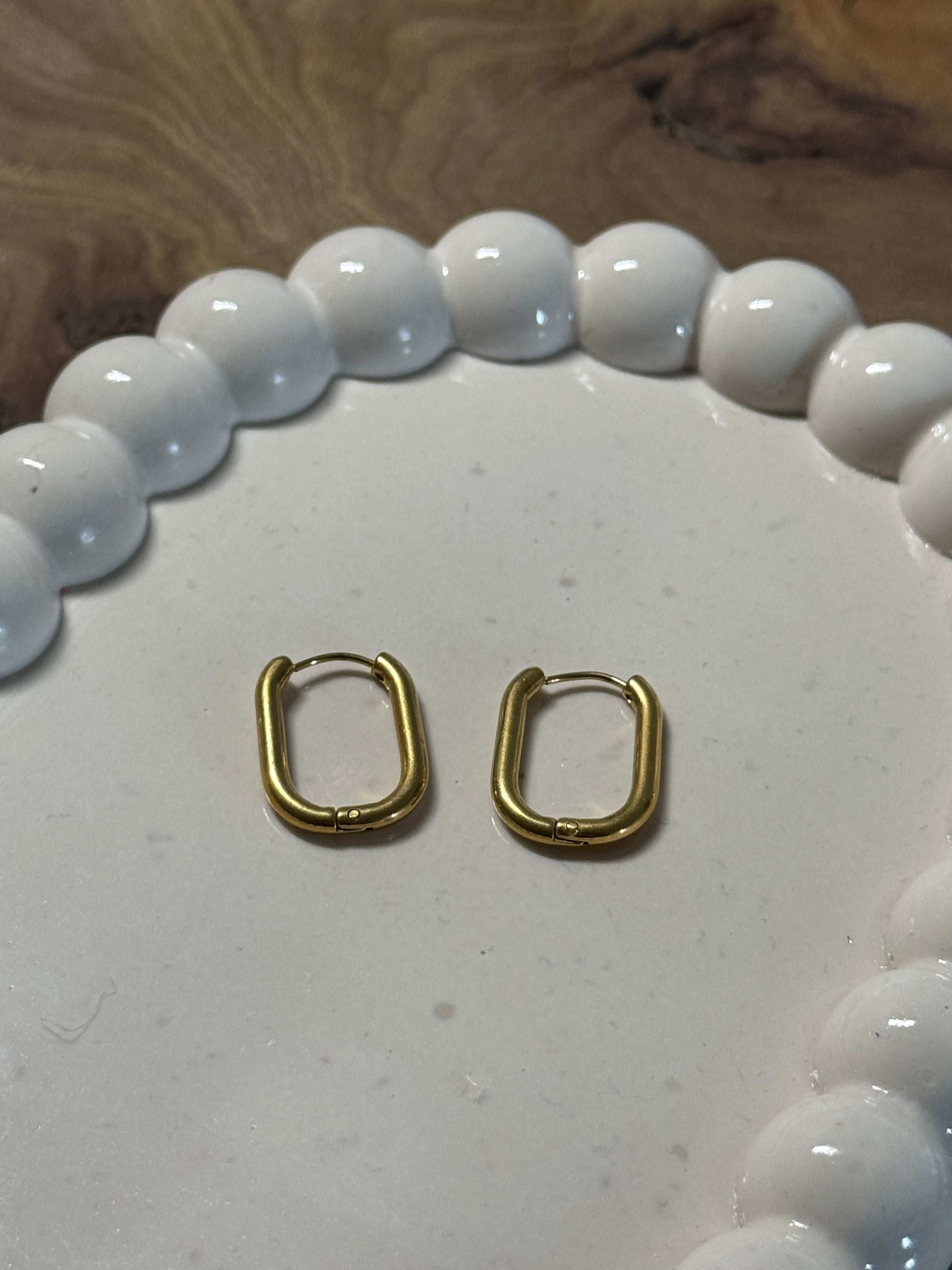 Créoles dorées ovales