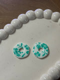 Alma blanche motif turquoise