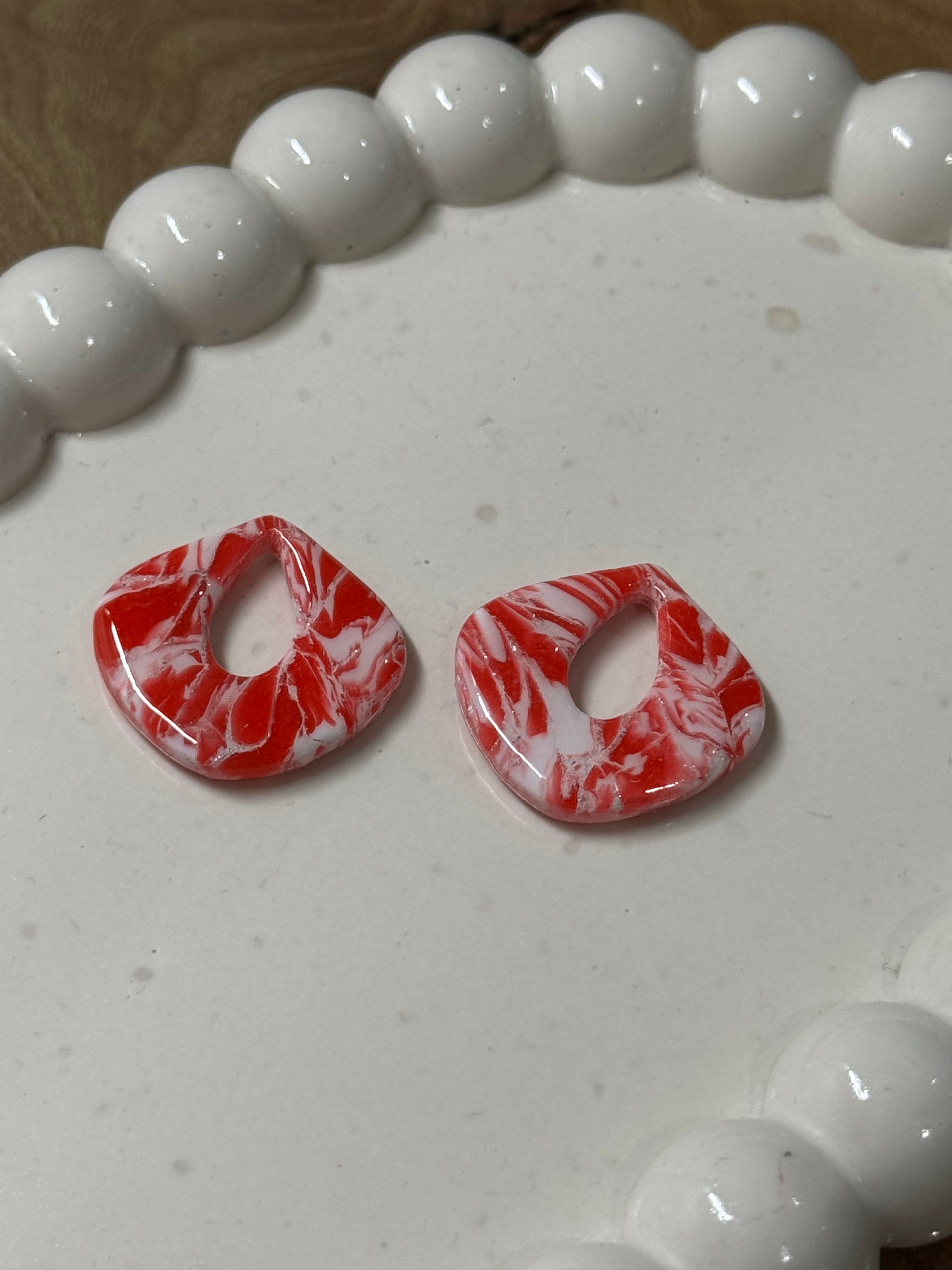 Jade marbré Rose foncé et blanc