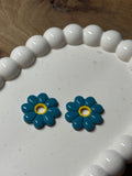 Marguerite bleu canard